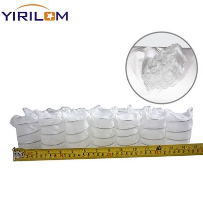 Emballage en rouleau comprimé 8 cm hauteur oreiller poche ressort