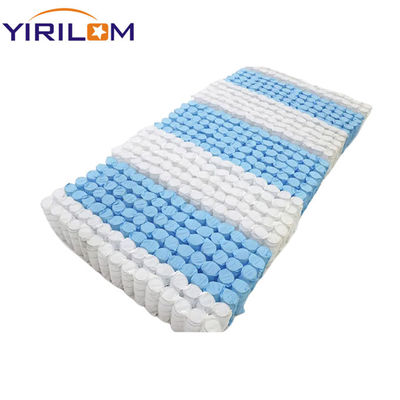 Matraque à ressort de poche blanc/bleu avec emballage comprimé et enroulé pour un transport facile