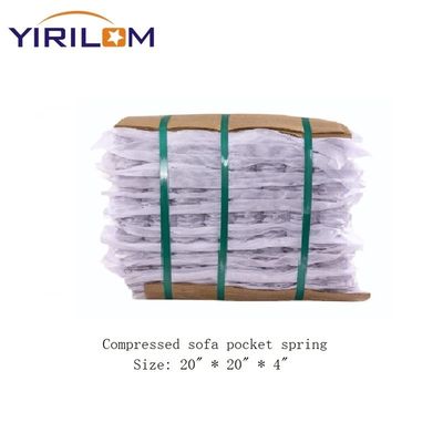 Matériau de rangée Taille et forme personnalisées Comfotale Pocket Coil Spring pour canapé ou chaise