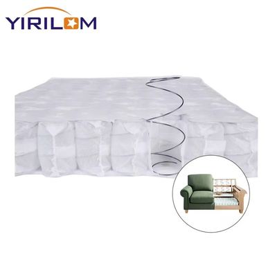 Comprimé et enroulé canapé ressort de poche pour le coussin de canapé avec fil d'acier à haute teneur en carbone et tissu tissé