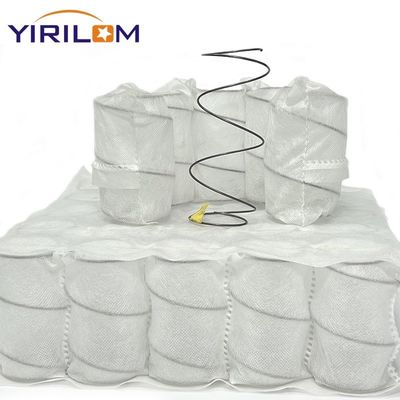 Comprimé et enroulé canapé ressort de poche pour le coussin de canapé avec fil d'acier à haute teneur en carbone et tissu tissé