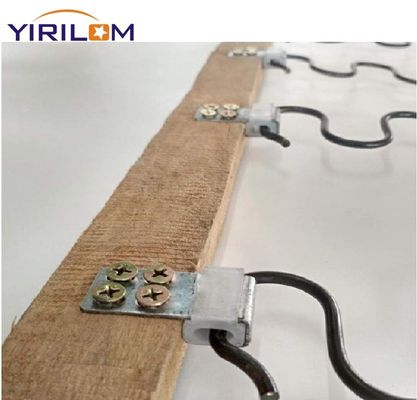 4 trous en métal en plastique Zig Zag Clip à ressort pour fixer Grapa De Resorte Para Sofa Lit Clip à ressort