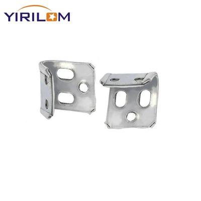 Agrafe à ressort de canapé à 4 trous, demi-plastifiée, en zinc, fixation pour meubles, pour quincaillerie de canapé