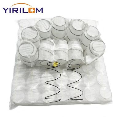 Ressort ensaché pour canapé en acier à haute teneur en carbone de 18×18×4 pouces avec ressorts ensachés en tissu 80 g/m² pour coussin de canapé