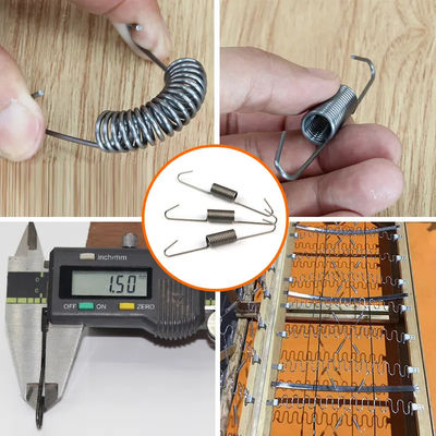 Clip de fixation à ressort en fil d'acier à haute teneur en carbone de 1,5 mm de diamètre et 97 mm de longueur pour suspension de meubles