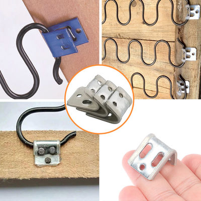 Accessoires de canapés durables Des pinces à ressort à 4 trous d'une épaisseur de 0,8 mm/1,0 mm
