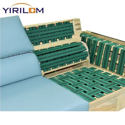 Couchette en nylon élastique verte ou jaune sur mesure pour chaises et canapés