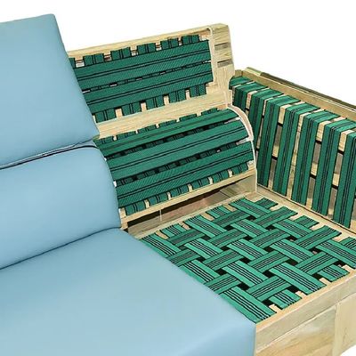 Sofa à bande verte de haute élasticité avec résistance à l'eau / huile / tache et capacité de poids de 500 lbs