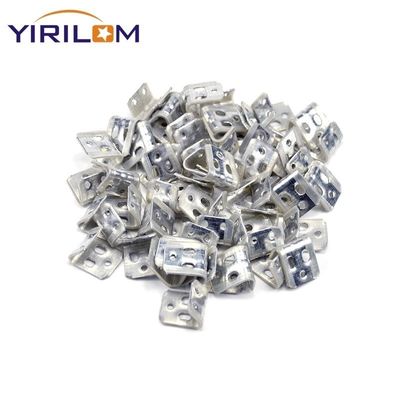 Agrafe à ressort de canapé personnalisée à 5 trous, semi-recouverte de plastique et zinguée, pour la quincaillerie de meubles