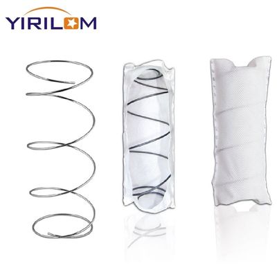 Couchette en fil d'acier de 1,8 mm et de 2,0 mm personnalisée Unité de ressort de poche pour canapé avec tissu tissé et conception de poche individuelle