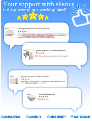 Unité à ressorts intérieurs Superélastique bobines de ressorts Pocket bobines de ressorts pour canapé