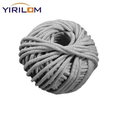Chine Matériau de rangée Fabricant cordes de coton personnalisées 3 mm épaisseur gris cordes de coton artisanales naturelles
