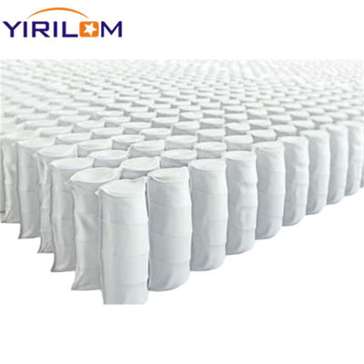 Fournitures d'usine Tailles complètes Matelas blanc bleu enroulé en acier Pocket Spring Style