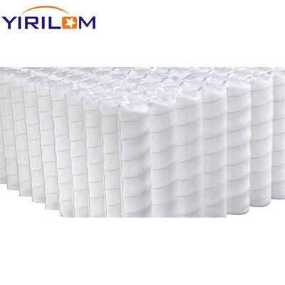 Fournitures d'usine Tailles complètes Matelas blanc bleu enroulé en acier Pocket Spring Style