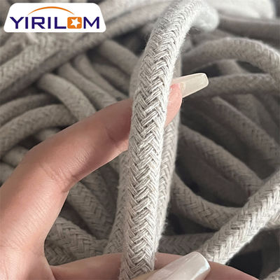 Vente en gros de raccords de câbles de tuyauterie en coton naturel 4 mm pour meubles