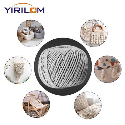 Vente en gros de raccords de câbles de tuyauterie en coton naturel 4 mm pour meubles