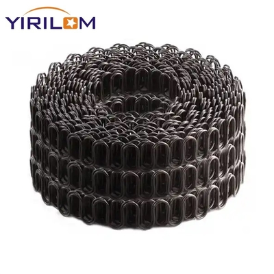 Taille personnalisée Peinture noire 3.6mm Tapisseries en acier Sofa rond Zigzag Printemps