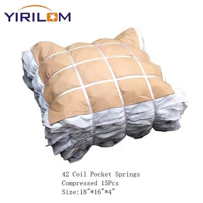 18*18 pouces canapé en acier au carbone bobine de ressort de poche de haute compression pour meubles