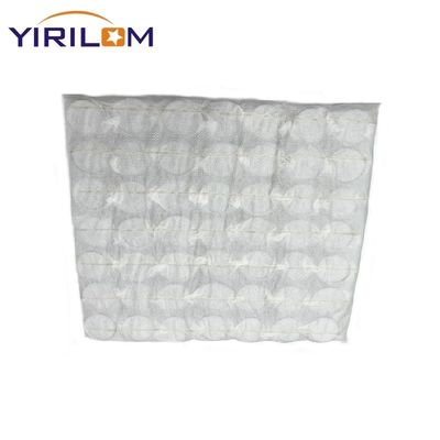 Couchette en tissu blanc personnalisé Unité à ressort de poche avec forme cylindrique et design enroulé comprimé