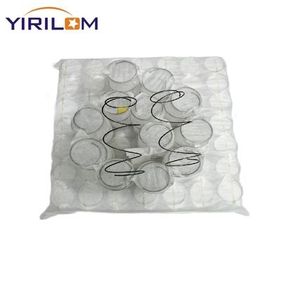 Couchette en tissu blanc personnalisé Unité à ressort de poche avec forme cylindrique et design enroulé comprimé