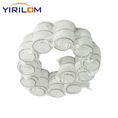 Unité de ressorts ensachés pour canapé en fil d'acier à haute teneur en carbone avec tissu tissé de 65-100g/㎡ et taille personnalisée