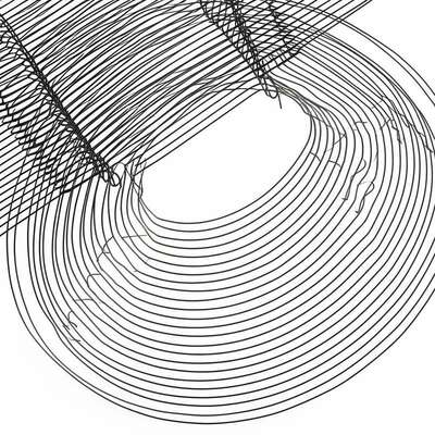 Ressort zigzag en fil d'acier à haute teneur en carbone de calibre 13, hauteur 50 mm, pour le support d'assise de canapé