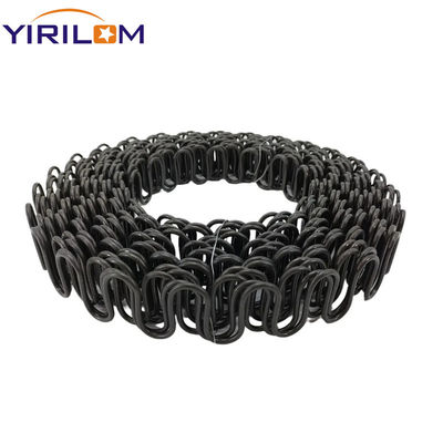 Bon prix Ressort en zigzag en fil d'acier de 3,6 mm de taille personnalisée, peinture noire pour meubles de canapé en ligne
