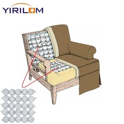 Unité de ressorts ensachés pour canapé de taille personnalisée avec fil d'acier à haute teneur en carbone et conception hypoallergénique