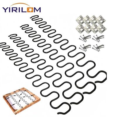 Ressort Zigzag pour Canapé en Acier à Haute Teneur en Carbone avec Revêtement Anti-Rouille et Taille Personnalisée pour Meubles Rembourrés