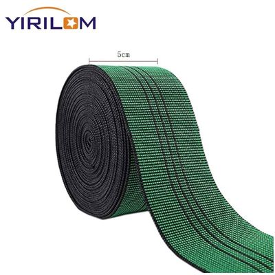 Bon prix Vente à chaud Prix d'usine 4,8 cm Couleur verte Polypropylène Tape de fibre élastique en ligne
