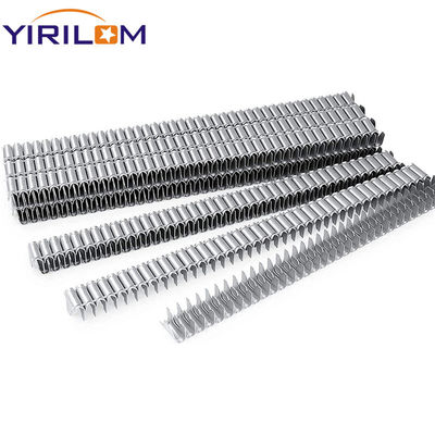 Clip pneumatique zingué de 0,8 mm d'épaisseur pour la fixation de ressorts en zigzag dans les matelas et les canapés