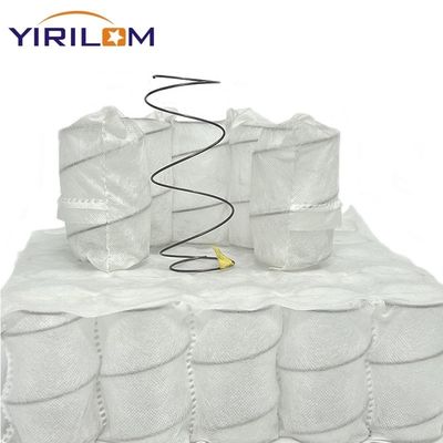 Unité de ressorts ensachés pour canapé en fil d'acier à haute teneur en carbone avec tissu tissé de 65-100g/㎡ et taille personnalisée