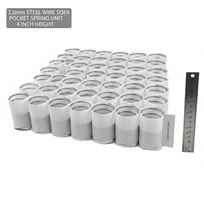 Bon prix 2.0mm fil d'acier 4' hauteur confort ergonomique canapé unité de ressort de poche pour un soutien amélioré en ligne