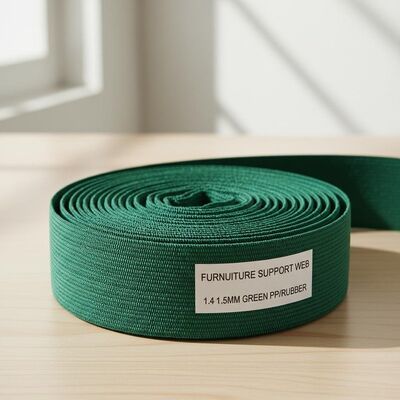 1.4mm-1.5mm Épaisseur Polypropylène Caoutchouc Sangle de Canapé avec Haute Durabilité pour Support de Meubles