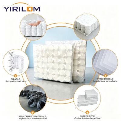 Fabrique directe 1.0mm-2.3mm canapé en fil d'acier à ressort de poche avec 6-25cm de hauteur et taille personnalisée