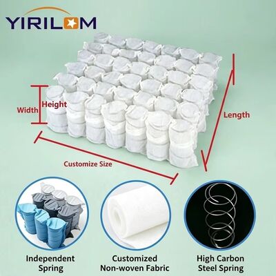 Unité de ressorts ensachés indépendants fiable pour composants de coussin d'assise de canapé et de fauteuil inclinable