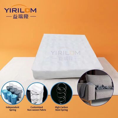 Unité de ressorts ensachés carrés de 18x18 pouces pour coussin de siège de canapé avec fil de 1,8 mm et tissu