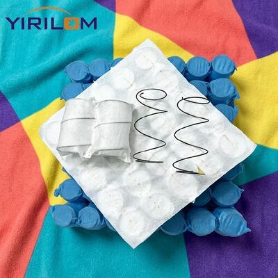 Tissu blanc non tissé Micro Pocket Spring Coil pour siège de canapé et coussin avec fil d'acier