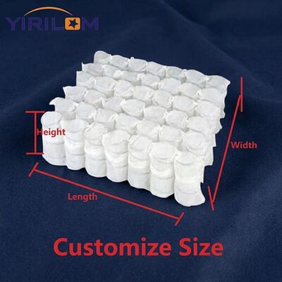 Fil d'acier à haute teneur en carbone, ressorts ensachés indépendants pour le soutien de coussin de canapé personnalisable