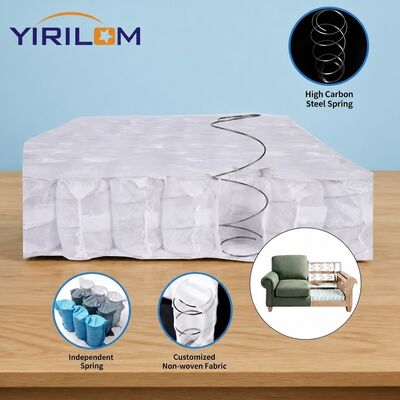 Unité de ressorts ensachés en fil d'acier de 2,0 mm pour canapé avec haute élasticité et fonctionnement silencieux
