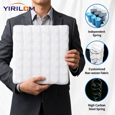 Unité de ressorts ensachés en acier à haute teneur en carbone écologique recouverte de tissu non tissé pour canapé avec taille personnalisée