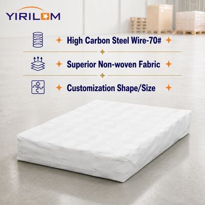 Ressort ensaché en fil d'acier de 1,8 mm pour coussin de canapé avec une hauteur de 6 à 12 cm et une taille personnalisée