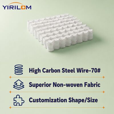 Bon prix Ressort ensaché micro en acier à haute teneur en carbone de 1,8 mm pour coussin de canapé avec conception légère et taille personnalisable en ligne