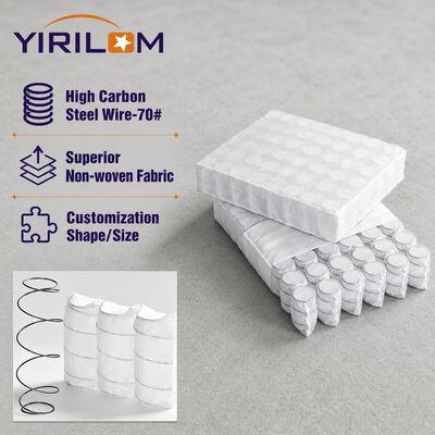 Hauteur 12 cm Fil d'acier 1,8 mm Taille personnalisée Ressort ensaché indépendant pour noyau de coussin de canapé