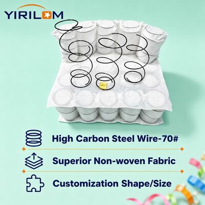 Taille personnalisée 1,8 mm-2,2 mm Diamètre de fil en acier à haute teneur en carbone Printemps de poche pour canapé avec support indépendant