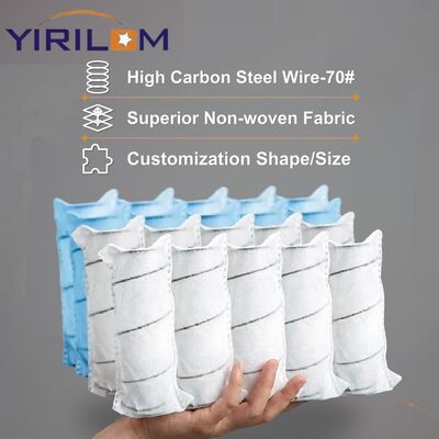 Unité de ressorts ensachés mini de 4 pouces avec tissu de 80 g/m² pour le soutien personnalisé de siège de canapé