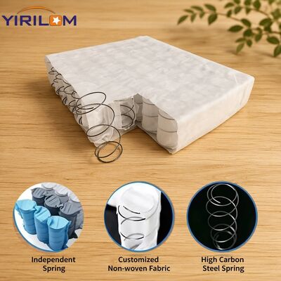 Touche douce Tissu non tissé Pocket Coil Spring avec fil d'acier de 2,0 mm pour le coussin de canapé personnalisé