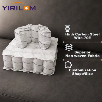 Bon prix Taille personnalisée 2.2mm fil d'acier ressort de poche pour le coussin de canapé avec 4-7 tours en ligne