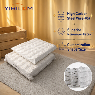 Unité de ressorts ensachés polyvalente pour coussin de canapé et assise de matelas avec noyau en fil d'acier durable