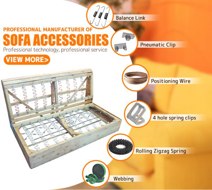 Accessoires de meubles OEM 2.0mm fil de ressort papier fil de fixation pour canap&eacute; Zig Zag printemps 2
